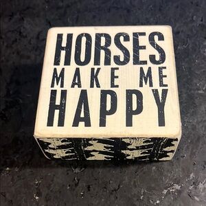 Black and Cream Decorative Sign